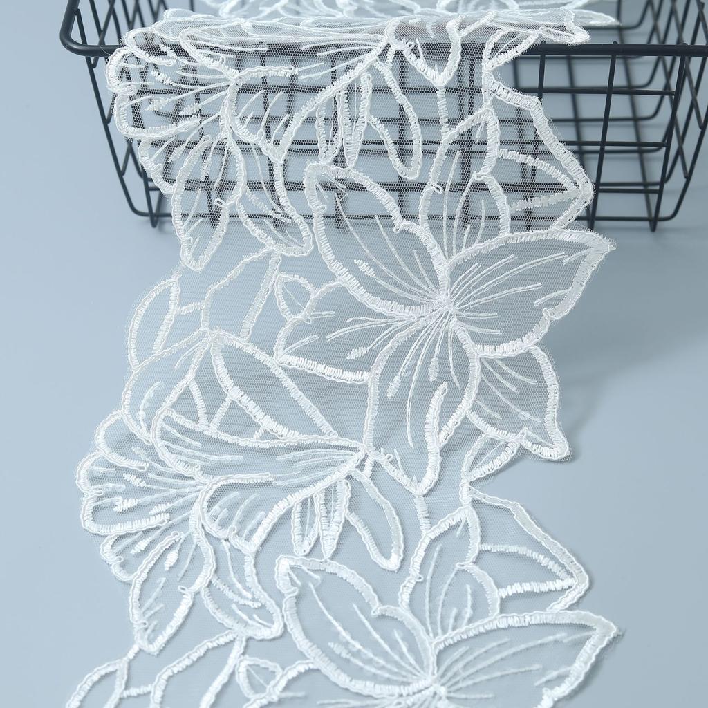 Clothing Accessories Car Bone Lace Lace Transparent Bead Lace Wedding Dress 20Cm