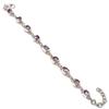 Natural Pink Amethyst Gemstone 925 Solid Sterling Silver Gift Bracelet 7-8" J0c50