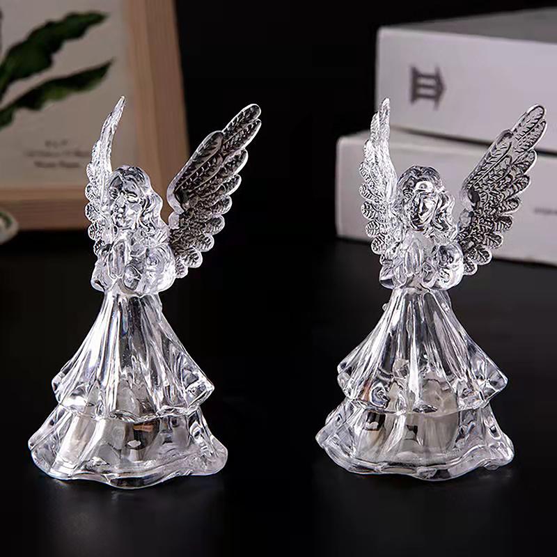 Bedside Lamp Colorful Wings Decoration Angel Style Desktop Night Lamp