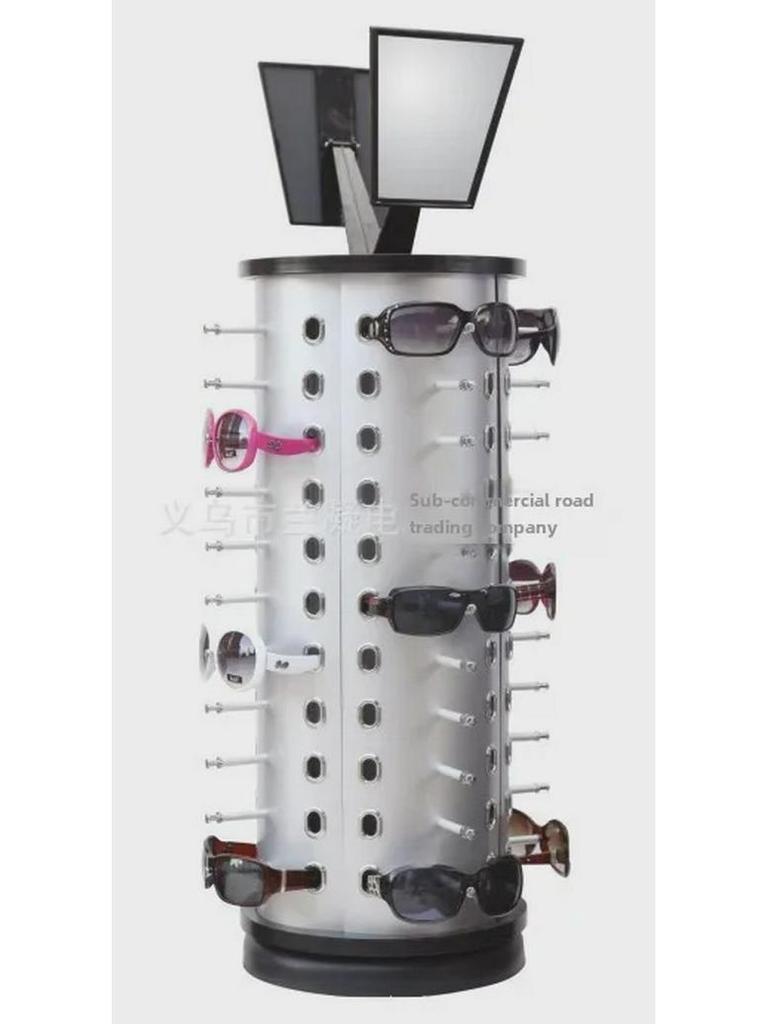 Desktop Rotating Sunglasses Display Stand - Holds 36, 44, or 52 Pairs