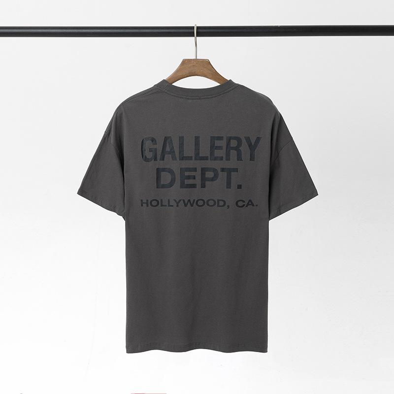 GALLERY tide brand DEPT classic alphabet slogan LOGO gradual change printed short-sleeved T-shirt men and women Qixi Festival couple