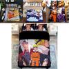 Naruto Comic Pattern Bedding Set Duvet Cover And Pillowcases Soft Lightweight For Students