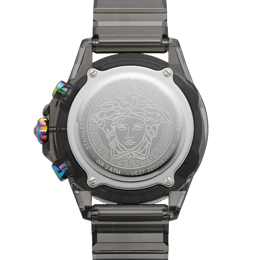 Watch CHRONO ACTIVE Multicolor Dial Sapphire Glass Quartz 43MM Swiss Watch I Watch Brand VEZ701022 Black [Versace] [Item]