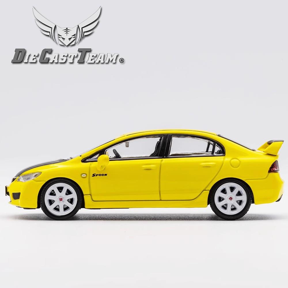 DCT 1/64 FD2 Модель 8-е Поколение Honda Civic Type R Автомобиль Сплав Моторное Транспортное Средство Литая Металлическая Модель Детские Рождественские Подарки Игрушки для Мальчиков