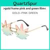 Summer Unisex Frameless Sunglasses With Metal Frame And Uv400 Protection For Outings