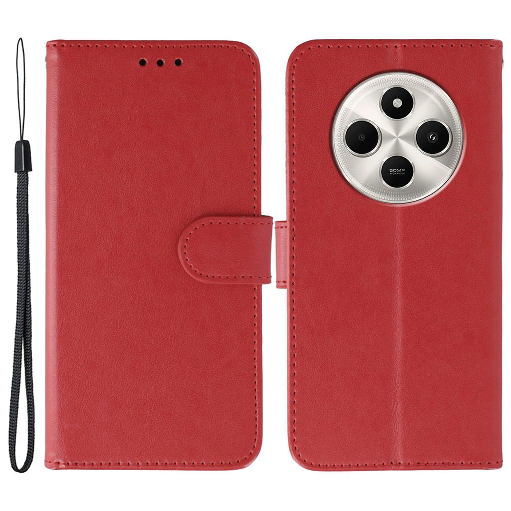 Чехлы для Xiaomi Poco C75 4G/Poco M7 5G/Redmi 14C 4G/5G/14R 5G/A3 Pro 4G/A4 5G из ПУ кожи, откидная обложка-кошелек для телефона с ремешком