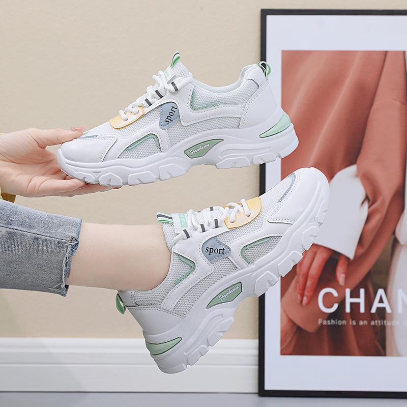 Новая корейская весенне-летняя женская обувь, дышащая повседневная и универсальная спортивная обувь