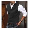 Men's Business Suit Vest Fashion British Retro Herringbone Vest Casual Work Body