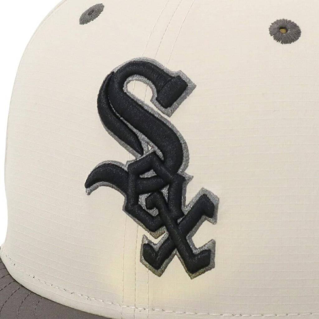Кепка New Era 59FIFTY 14693867 NER36C5662 MLB Chicago White Sox CWS Серая Белая Бежевая 7 Боковой патч Эксклюзивная кепка ONSPOTZ 5950 Боковой патч SOX SOX Прямая