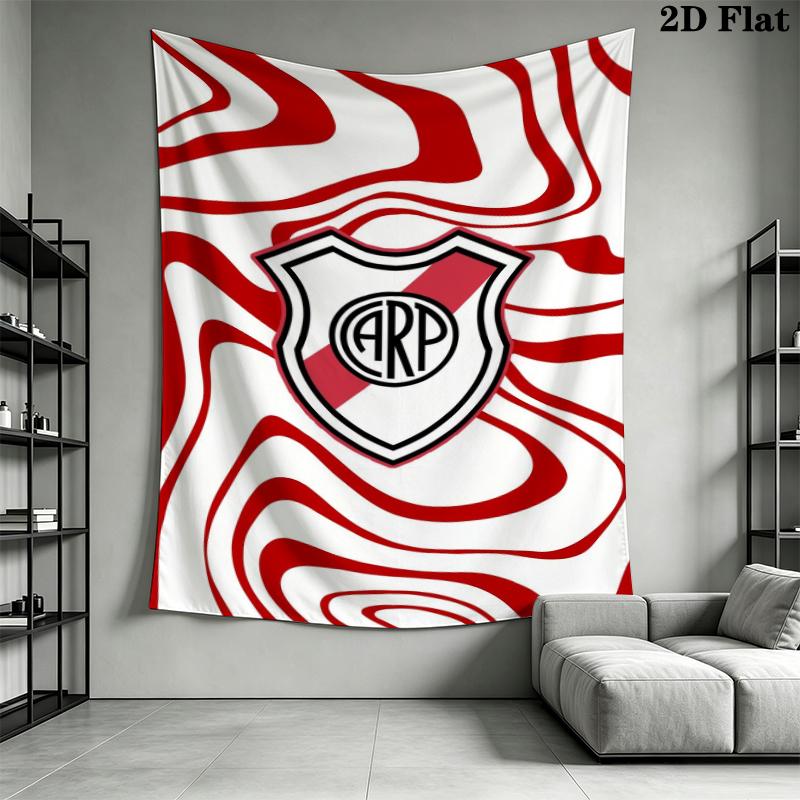 CA River Plate Wall Tapestry Aesthetic Wall Hanging Printed Fabric Blanket Decorative Tapestries for Bedroom Living Room Home Decor