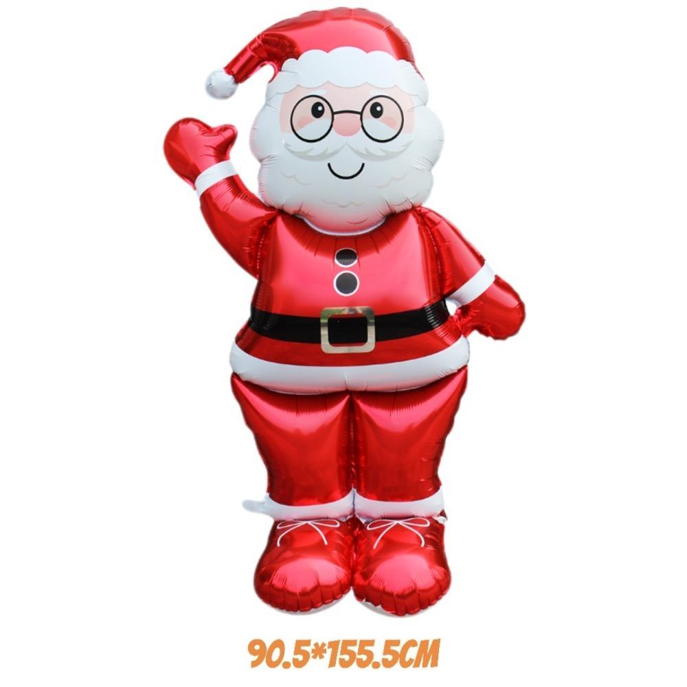 Giant Santa Claus Christmas Inflatable Foil Balloons Standing Balloons  Home New Year Party Supply