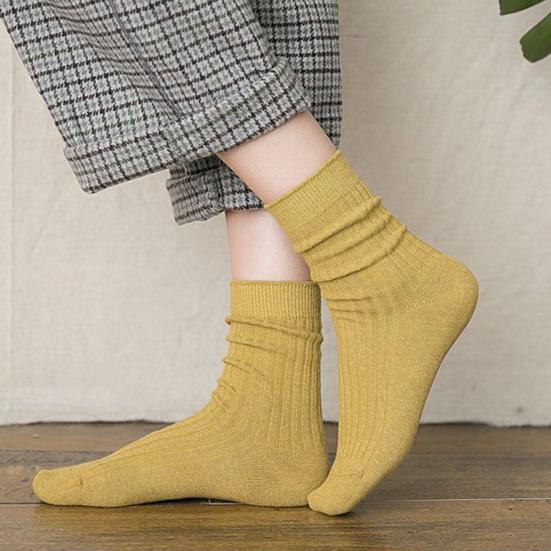 10 пар зимних носков, утолщенные плюшевые носки средней длины, высокоэластичные, с вышитым сердцем, нескользящие, не скатывающиеся, носки-тапочки, комфортные, теплые, спальные носки