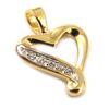 [D4560] - Gold Plated Pendant 'Lyric Heart'
