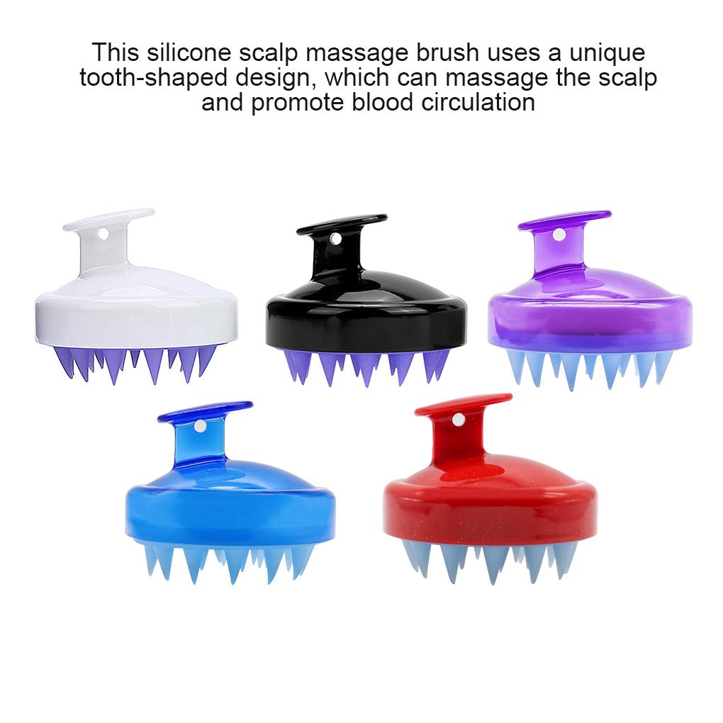 Силиконовая массажная щетка для волос и кожи головы, массажная щетка для шампуня, очиститель для душевой лейки