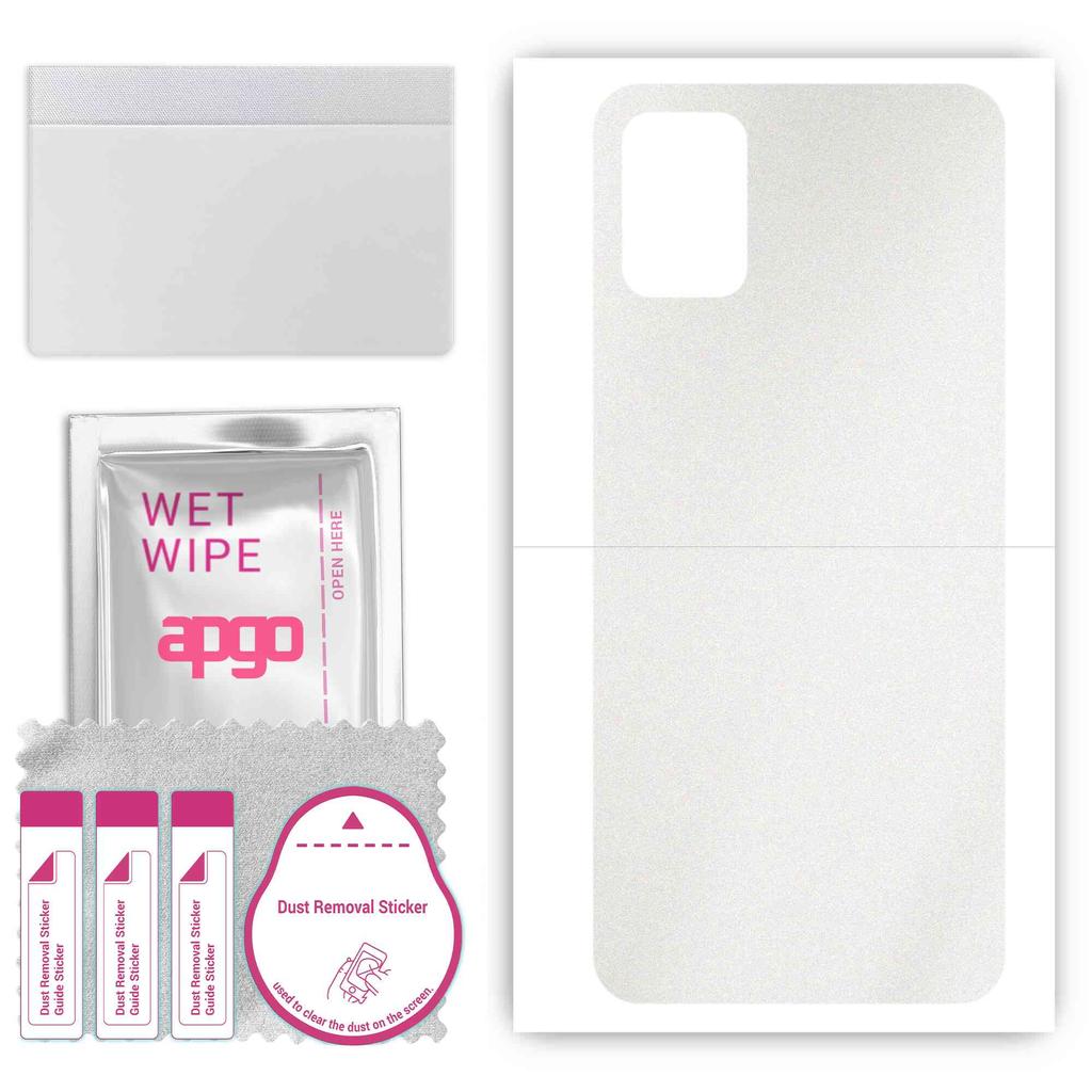 apgo Protective Skin Sticker for the back compatible with Umidigi Power 5, Wrap Film, Foil, Vinyl - Pattern Matte Transparent