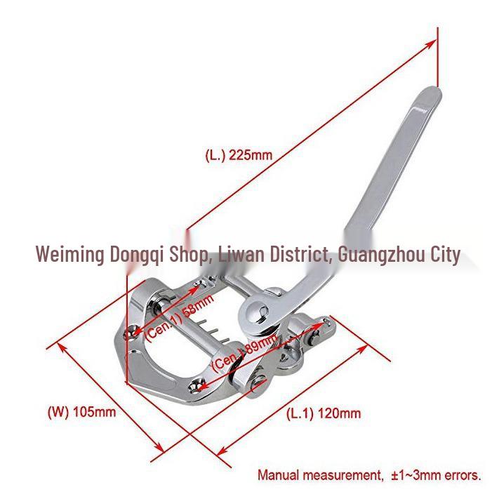 Gold Bigsby Old Style Jazz Guitar Tremolo System with Zinc Alloy Tailpiece and Small Arm