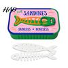 Small Jewelry Box for Travel Sardine Can Storage Box, Portable Anti-tangle Case, Cute Container Lightweight Retro Plastic Organizer Necklaces