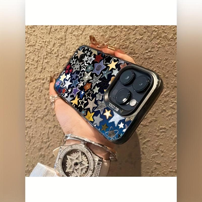 Чехол для телефона со звездами чехол для телефона для iPhone 15 14 13 12 11 x XR Xs SE2 SE 8 7 plus pro Max ПК Задняя крышка