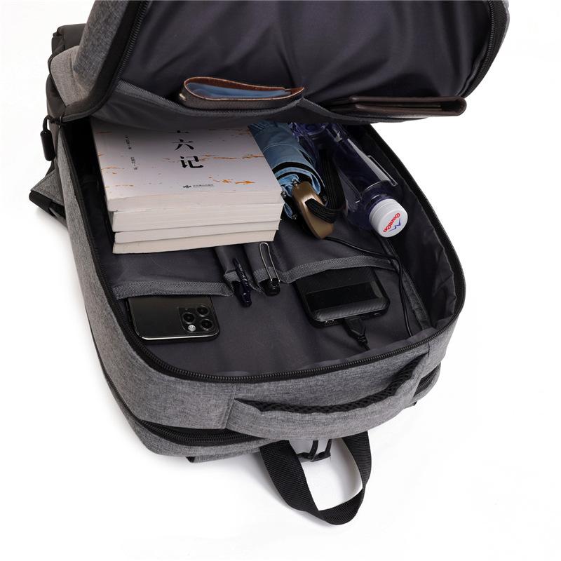 Новый унисекс однотонный водонепроницаемый и дышащий деловой модный повседневный универсальный рюкзак для повседневного использования