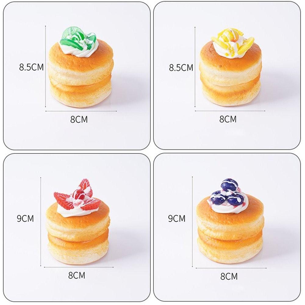 Rebound Cake Squeeze Toy Cartoon Mochi Squish Foam Toy New Refrigerator Magnets For Stress Relief
