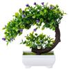  Artificial Plants Bonsai Simulated Tree Potted Plants Fake Flowers Table Potted Ornaments