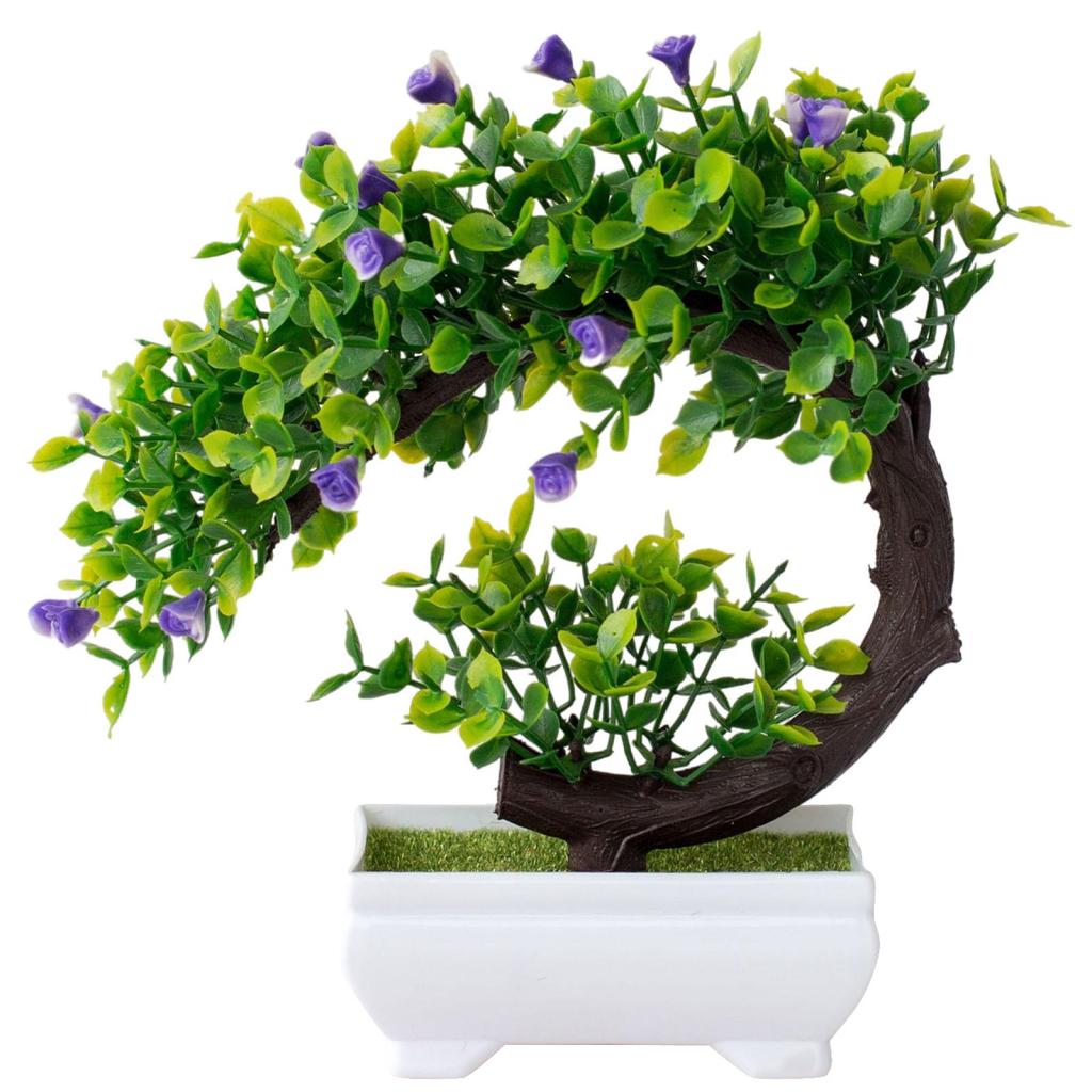 Artificial Plants Bonsai Simulated Tree Potted Plants Fake Flowers Table Potted Ornaments