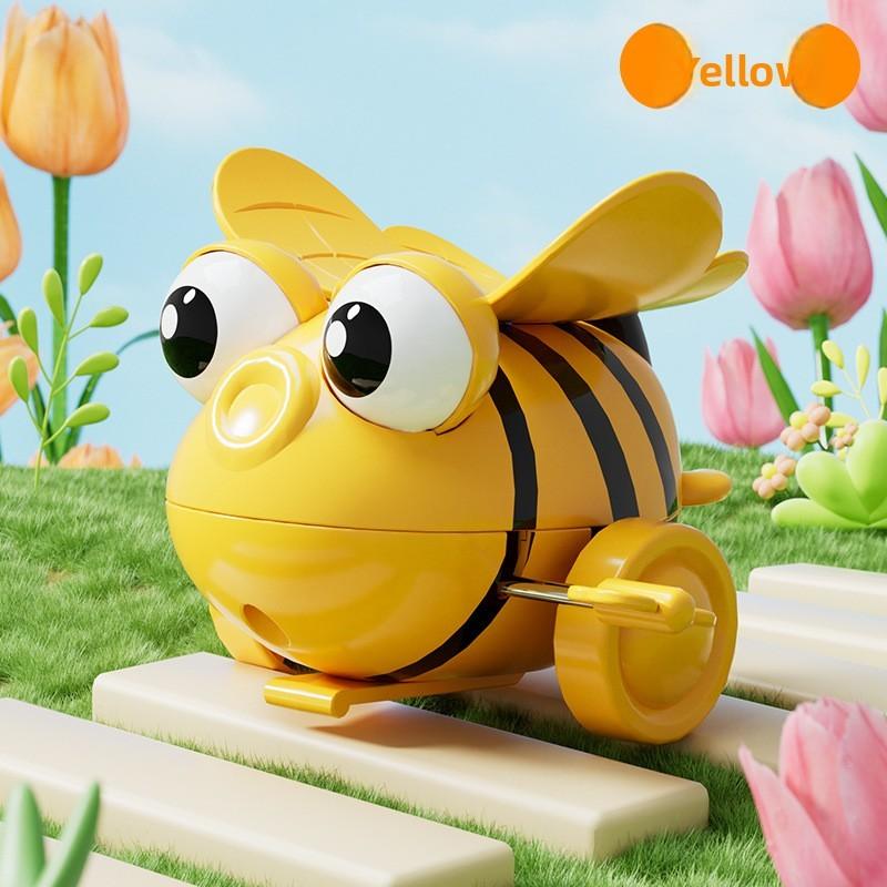 Детская механическая каталка-пчелка из пластика для ползающих малышей в возрасте от 6 до 9 месяцев