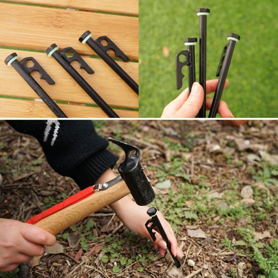 20 шт. Кольца для колышков палатки 15 мм Светящиеся в темноте Силиконовые Кольцо для колышка в грунт Флуоресцентная Петля для колышка палатки Аксессуары для колышков для палатки для кемпинга на открытом воздухе