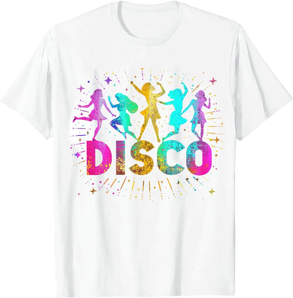Disco Divas TShirt Relive The Golden Age of Disco Unisex Style Shirts for Women Clothing Streetwear Harajuku Graphic T Shirts