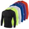 Quick-Dry Compression Sports Top - Elastic, Sweat-Absorbing, Breathable Long-Sleeve for Football, Basketball, and Running.