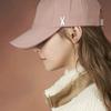 VARZAR Silver Stud Overfit Ball Cap Pink