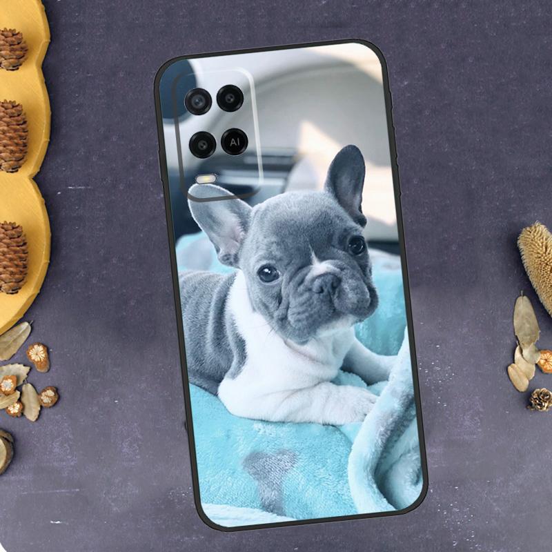 Чехол для телефона с изображением мопса и французского бульдога для Oppo A96 A16 A76 A78 A58 A18 A38 A98 A17 A77 A80 A40 A60 A74 A94 A54 A15 A57S