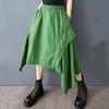 Cotton Plus Size High Waist Vintage Summer Casual Loose Midi for Woman Skirts Womens Skirt