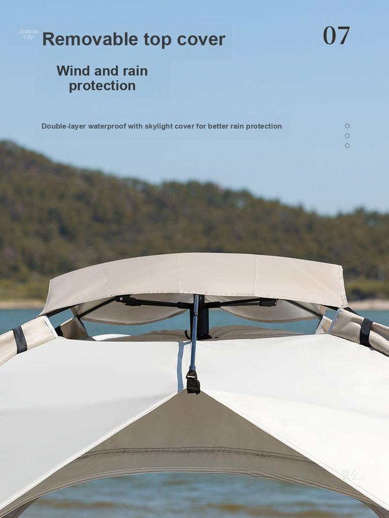 Автоматическая водонепроницаемая палатка для кемпинга на открытом воздухе, навес для пикника с защитой от солнца и ветра