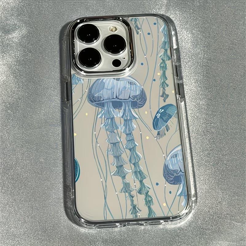 Прозрачный чехол для телефона с узором медуз для Samsung Galaxy S26 S25 S24 S23 S22 FE Plus Ultra 5G S26 Plus Прозрачная противоударная крышка