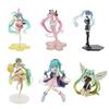 High-Quality Sakura Hatsune Miku PVC Doll with Decorative Chassis Ornaments