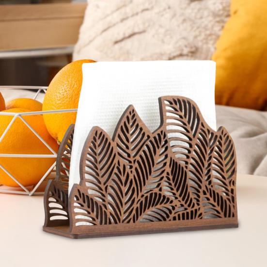 Декоративная подставка для салфеток в форме листа, простая в установке, напольная, отдельно стоящая подставка для салфеток с устойчивым основанием