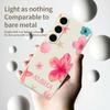 Чехол для Samsung Galaxy S25 FE с цветочным принтом, прямыми краями, из ТПУ.