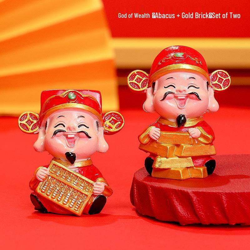 Новогоднее мультяшное украшение Бог богатства – Фигурка года Змеи, Домашний декор, Подарок