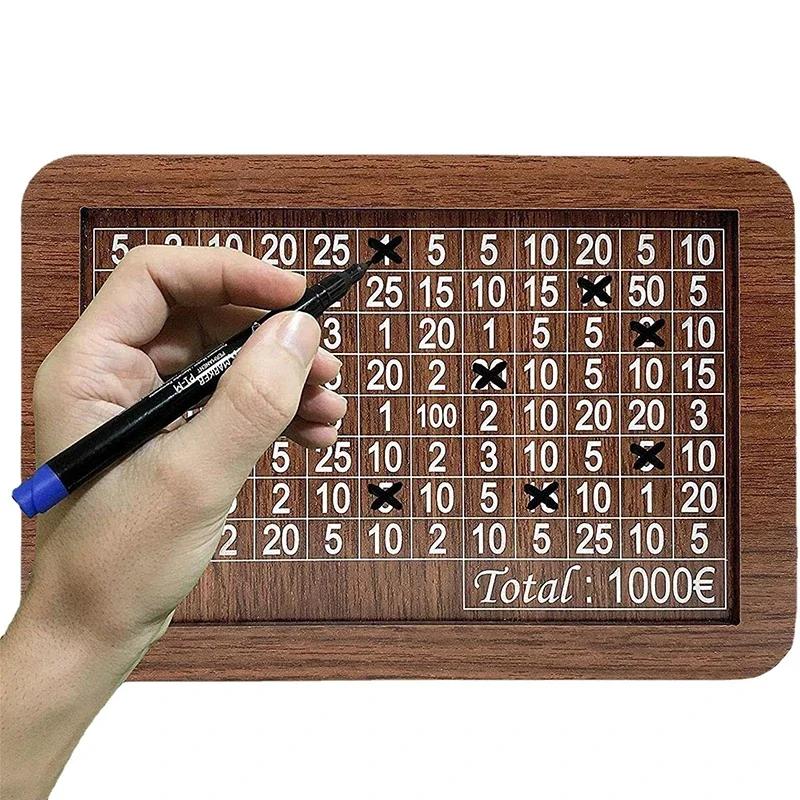 1000/2000/3000/5000/10000 евро копилка деревянная копилка с многоразовой копилкой с копилками для сохранения целей и цифр