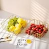 Фруктовница Мойка фруктов Полая корзина для слива Железная фруктовая корзина Гостиная Журнальный столик Популярная в сети фруктовая тарелка Корзина для хранения закусок