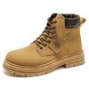 2024 Unisex High-Top British-Style Non-Slip Work Boots: Autumn/Winter Korean Version with Thick Soles