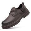Мужская обувь новая повседневная кожаная обувь мужская деловая универсальная кожаная обувь модные рабочие ботинки мужская британская повседневная обувь