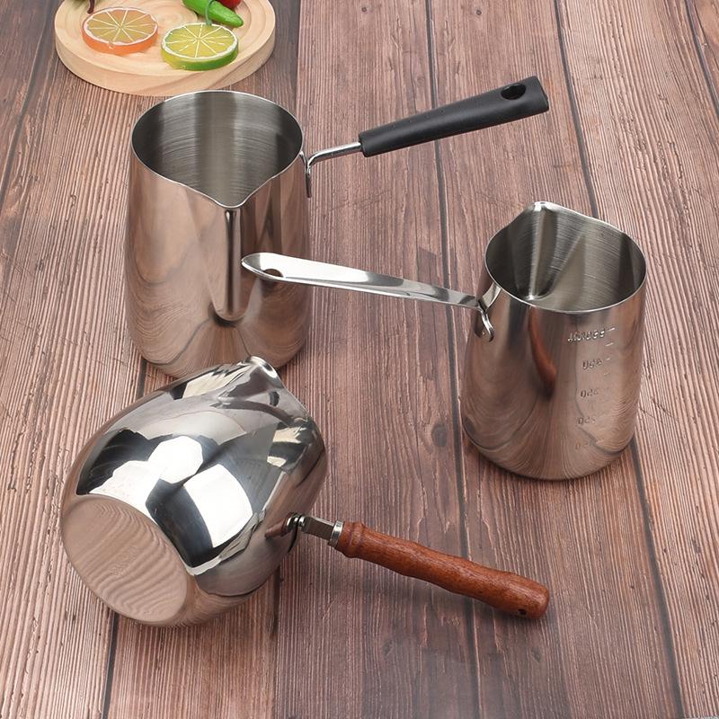 Кувшин из нержавеющей стали 304 с длинной ручкой для латте-арта и вспенивания (300-950 мл)