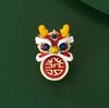 Chinese Style Fa Cai Lion Dancing Brooch High-End Women'S Exquisite New Year'S Festive Brooch Niche Design Pin With Jewelry