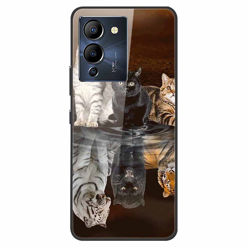 Чехол для Infinix Note 12 G96 X670 Мраморное Закаленное Стекло Жесткая Задняя Крышка для Телефона Infinix Note12 Helio G96 Чехлы 6.7'' Fundas