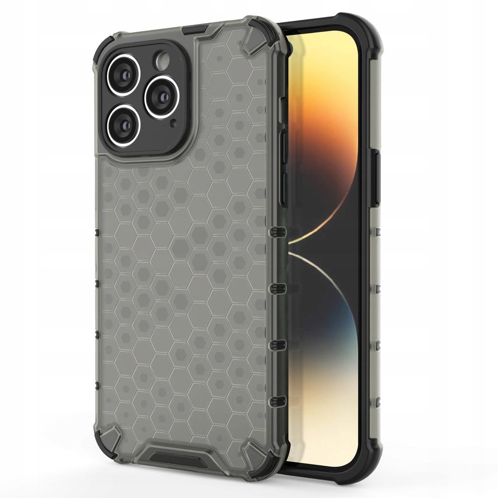 Honeycomb Etui Case Obudowa Pokrowiec Futerał Do Iphone 14 Pro Max Czarne