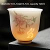 High-end Dehua White Porcelain Linglong Personal Special Master Cup Kung Fu Small Teacup Tea Set