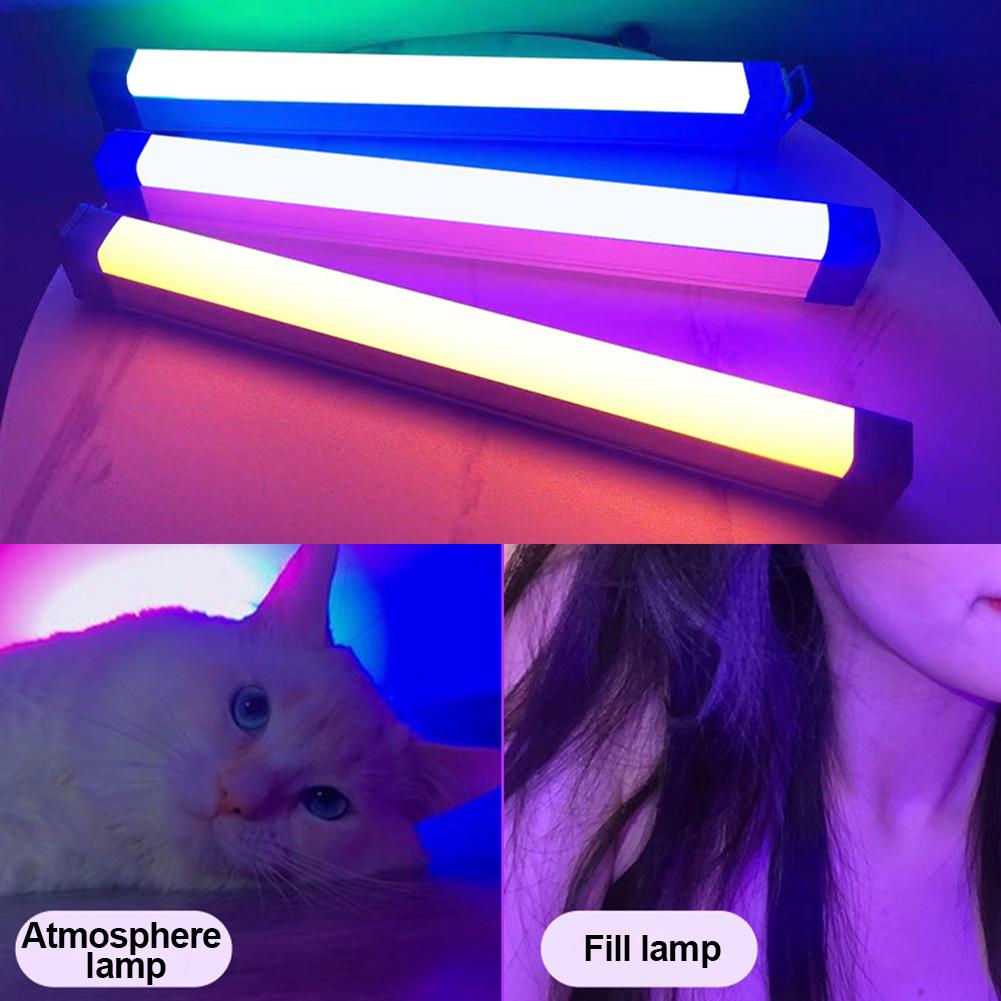 Ручные светодиодные ночные лампы RGB с цветным атмосферным заполняющим светом, перезаряжаемые лампы для спальни, для фотографий и селфи, освещение, декор комнаты
