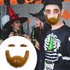 Fake Mustache And Eyebrow Set Self-Adhesive Fake Beard Costume Accessory Cosplay Prop for Masquerade Theater Stage